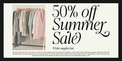 The Avenue Editorial Font Poster 13