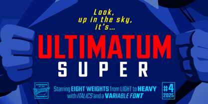 Ultimatum Super Font Poster 1
