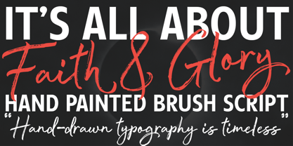 Golden Milkey Brush Font Poster 4