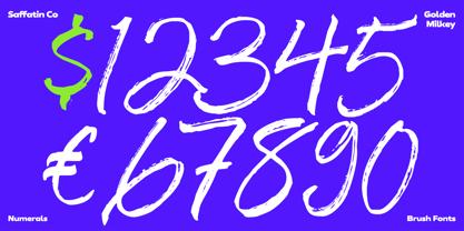 Golden Milkey Brush Font Poster 6