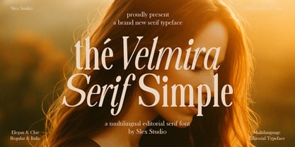 The Velmira Serif Simple Font Poster 1