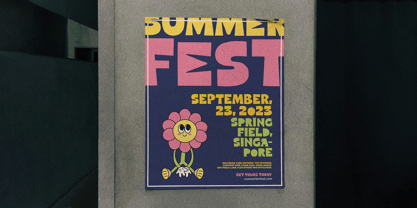 Pepse Dash Font Poster 4