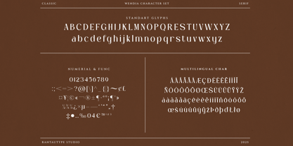 Wendia Font Poster 14