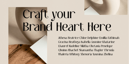 Wendia Font Poster 8