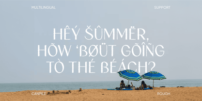 Canpile Rough Font Poster 5