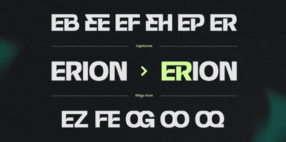 Modern Rifgo Font Poster 8