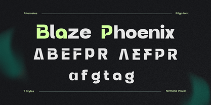 Modern Rifgo Font Poster 7