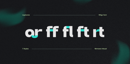 Modern Rifgo Font Poster 9