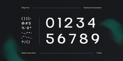 Modern Rifgo Font Poster 4