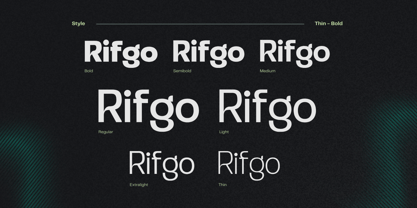 Modern Rifgo Font Poster 11