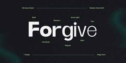 Modern Rifgo Font Poster 6