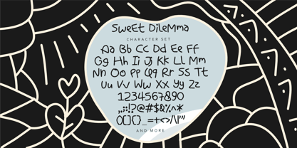 Sweet Dilemma Font Poster 5