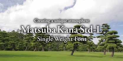 Matsuba Kana Std Font Poster 1