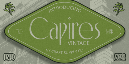 Capires Font Poster 11