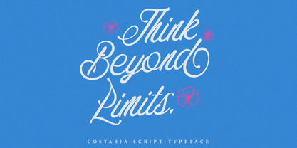 Costaria Script Font Poster 7