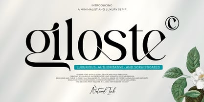 Giloste Font Poster 1