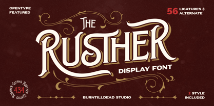Rusther Font Poster 1
