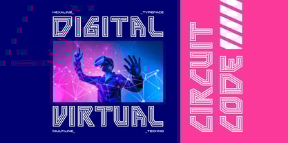 Hexaline Font Poster 3