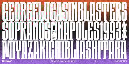 Cinema Font Poster 3