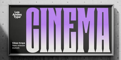 Cinema Font Poster 1