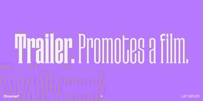 Cinema Font Poster 10