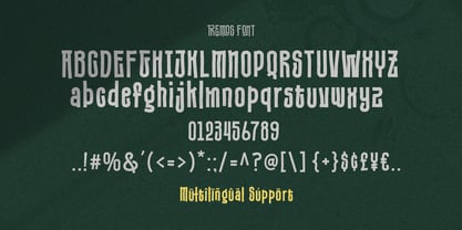 Tremos Font Poster 8