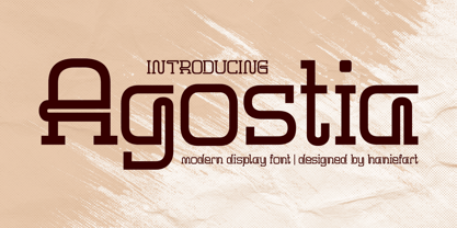 Agostia Font Poster 1