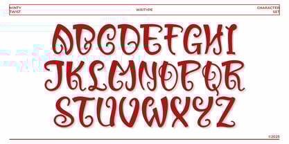 WR Minty Twist Font Poster 3