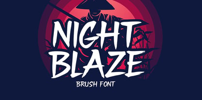 Night Blaze Font Poster 1