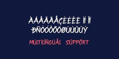 Night Blaze Font Poster 3