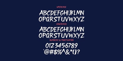 Night Blaze Font Poster 2