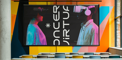 Hyper Vortex Font Poster 6