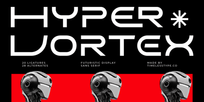 Hyper Vortex Font Poster 1