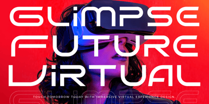 Hyper Vortex Font Poster 4