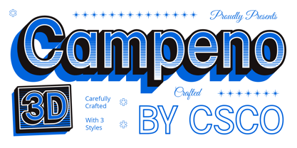 Campeno Font Poster 7