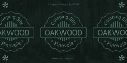 Campeno Font Poster 14