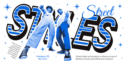 Campeno Font Poster 9