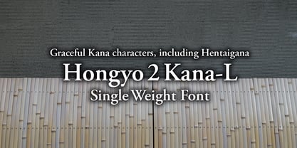 Hongyo2 Kana Font Poster 1