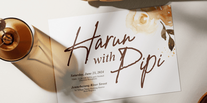 Honey Marlone Font Poster 8