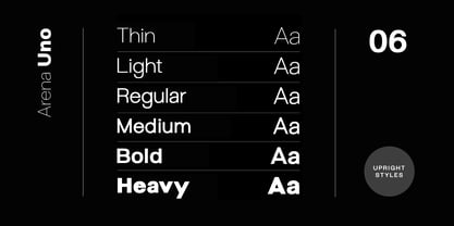 Arena Uno Font Poster 13