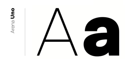 Arena Uno Font Poster 3