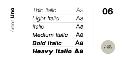 Arena Uno Font Poster 14