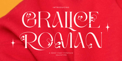 Gralice Roman Font Poster 1