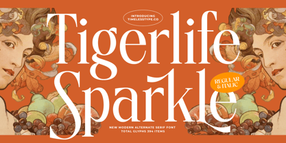 Tigerlife Sparkle Font Poster 1