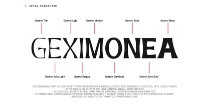 Geximo Font Poster 3