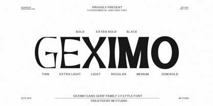 Geximo Font Poster 1