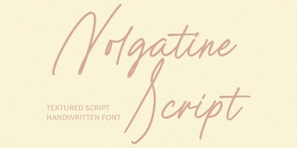 Nolgatine Font Poster 1