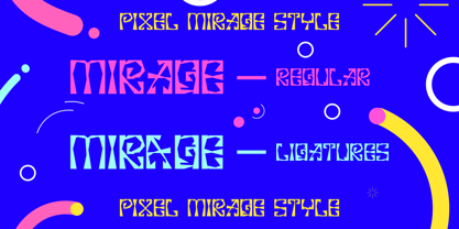 Pixel Mirage Font Poster 10