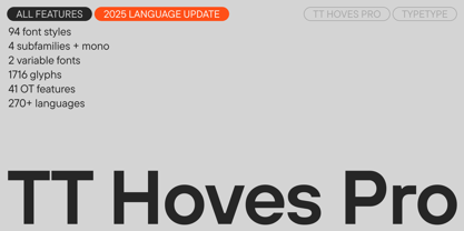 TT Hoves Pro Font Poster 1