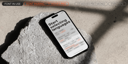 TT Hoves Pro Font Poster 9